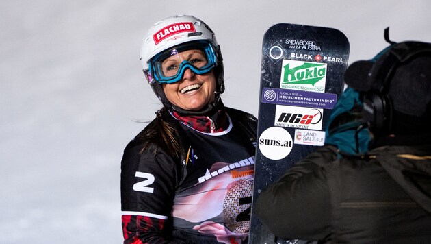 In ihrer 26. Weltcupsaison blüht Claudia Riegler einmal mehr auf. (Bild: FIS/Miha Matavz)