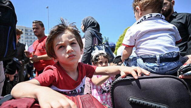 Syrische Flüchtlinge in der Türkei (Bild: AFP)