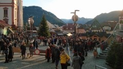 Mildes Wetter am Fuße der Basilika beim Lokalaugenschein der „Krone“. (Bild: Peter Bernthaler)