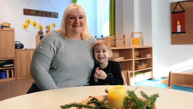 Die Herbergssuche endete für Eveline S. und Sohn Noah (4) glücklich - im Diakonie-Zentrum Spattstraße. (Bild: Diakonie/Zentrum Spattstrasse)