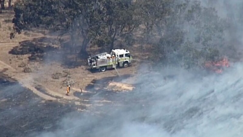 Buschbrände in den Adelaide Hills (Bild: AP)