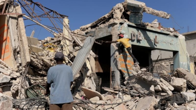 Das schwere Erdbeben in Haiti im Jahr 2010 forderte Schätzungen zufolge bis zu 500.000 Todesopfer. (Bild: AFP)
