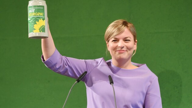 Katharina Schulze, Fraktionsvorsitzende von Bündnis 90/Die Grünen im bayrischen Landtag (Bild: APA/dpa/Tobias Hase)