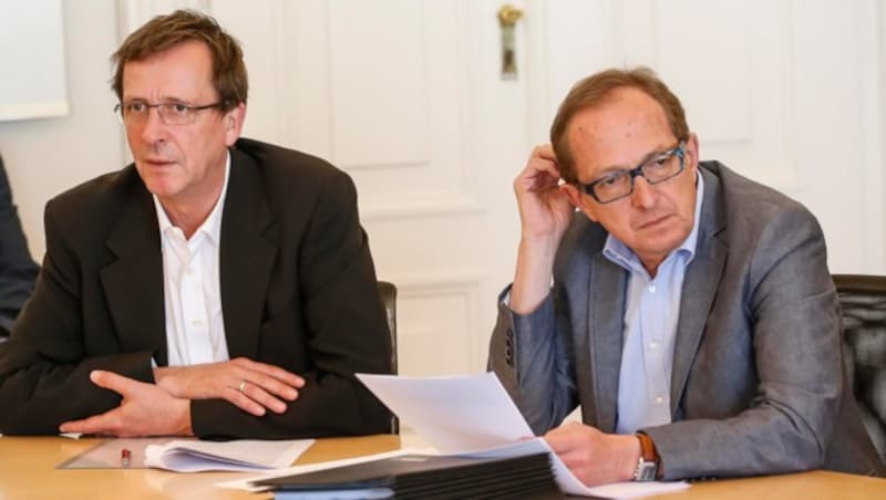 Johann Padutsch (li.) und Helmut Hüttinger (Bild: MARKUS TSCHEPP)