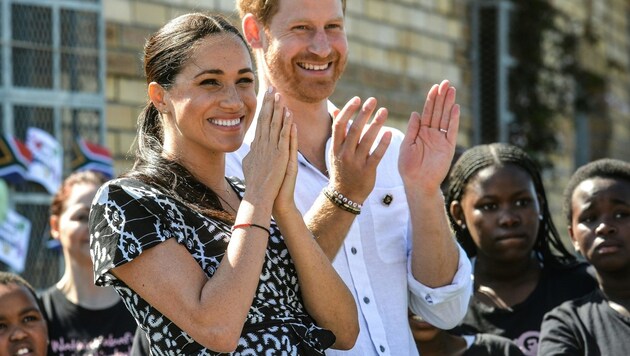 Herzogin Meghan und Prinz Harry (Bild: AFP)