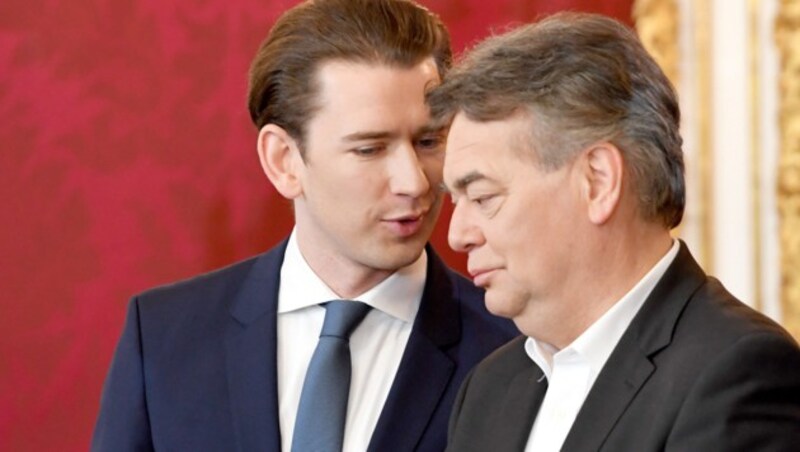 Kanzler Sebastian Kurz und Vizekanzler Werner Kogler (Bild: APA/ROLAND SCHLAGER)