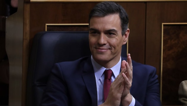 Pedro Sanchez, spanischer Regierungschef (Bild: AP)