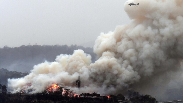 Der Rauch der Buschbrände zieht noch immer um die Welt. (Bild: AFP)