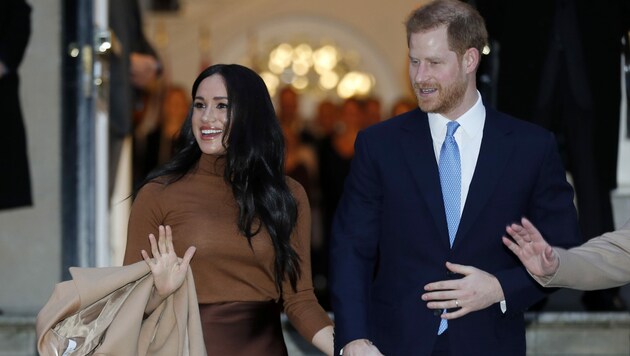 Herzogin Meghan und Prinz Harry (Bild: APA/AP)