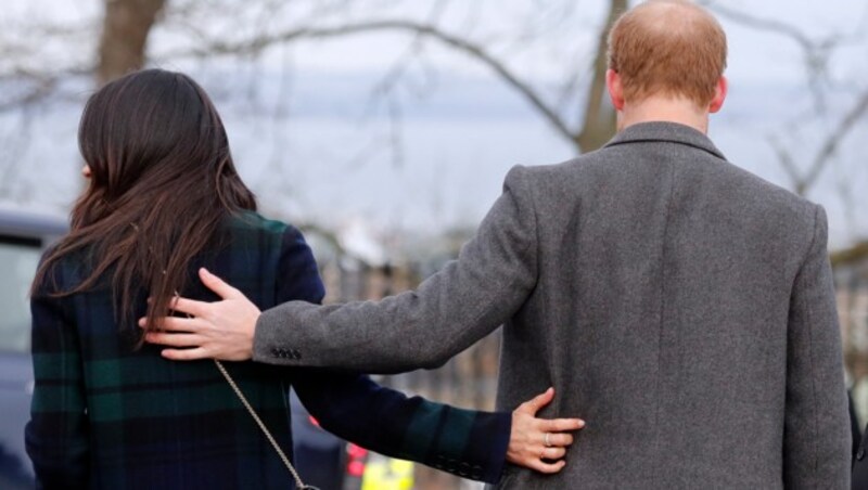 Herzogin Meghan und Prinz Harry haben sich am 8. Jänner 2020 aus dem britischen Königshaus zurückgezogen. (Bild: APA/AP)