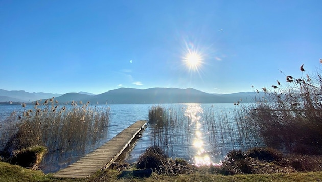 So schön kann Kärnten sein - und es gibt sie noch, die einsamen Platzerln am Wörthersee. (Bild: Leserreporter/ Brigitte S. )