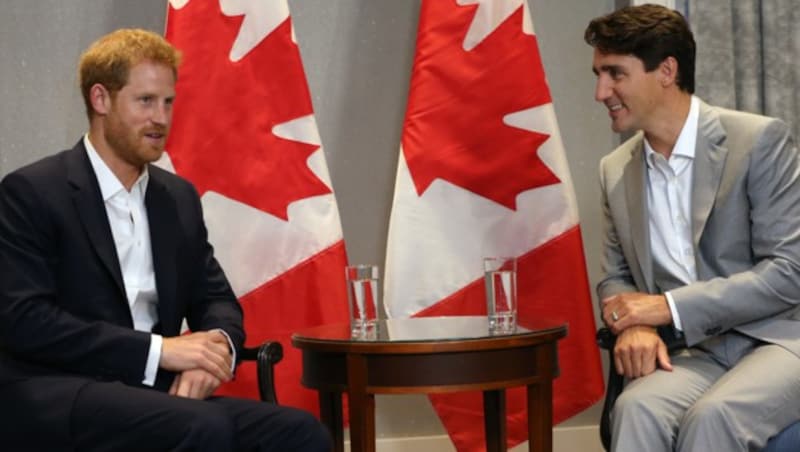 Prinz Harry und Justin Trudeau (Bild: www.viennareport.at)