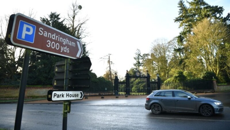 Das Norwich-Tor zum Sandringham-Anwesen (Bild: AFP)