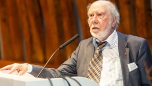 Niklaus Wirth wurde 1984 mit dem Turing Award ausgezeichnet, sozusagen dem „Nobelpreis der Informatik“. (Bild: Barbara Lachner/OCG)