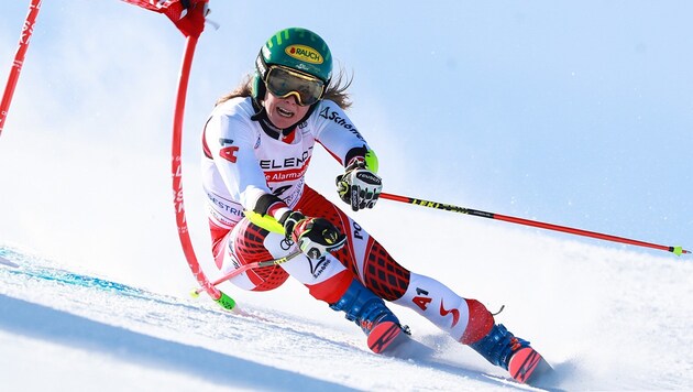 Katharina Liensberger ist aktuell die bestplatzierte Österreicherin im Gesamtweltcup. (Bild: GEPA)