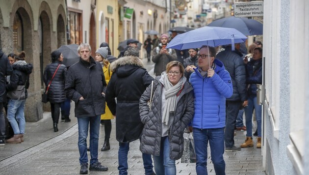 Salzburg: keine Winterstimmung bei Sauwetter am Samstag (Bild: Tschepp Markus)