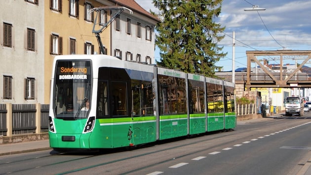 Graz will 45 Straßenbahnen kaufen: Mehrere Modelle (hier von Bombardier) werden getestet. (Bild: Z.V.g.)