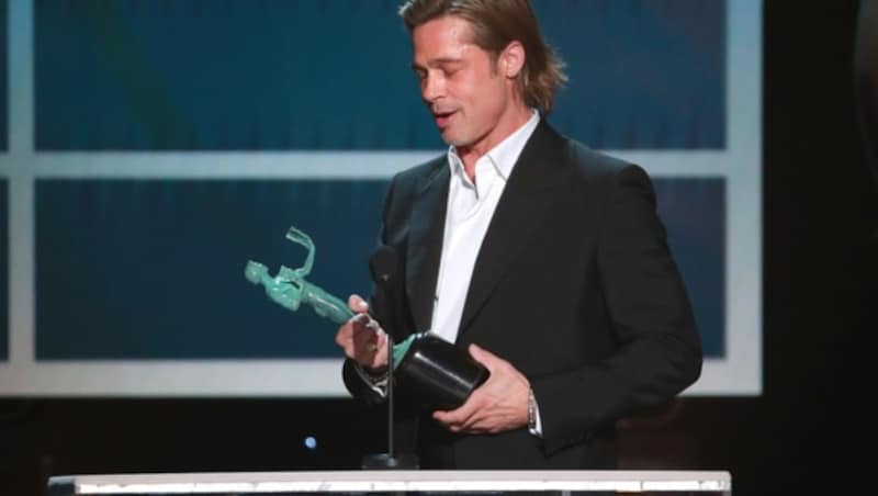 Brad Pitt erhielt einen Preis als „Bester Nebendarsteller“. (Bild: 2020 Getty Images)