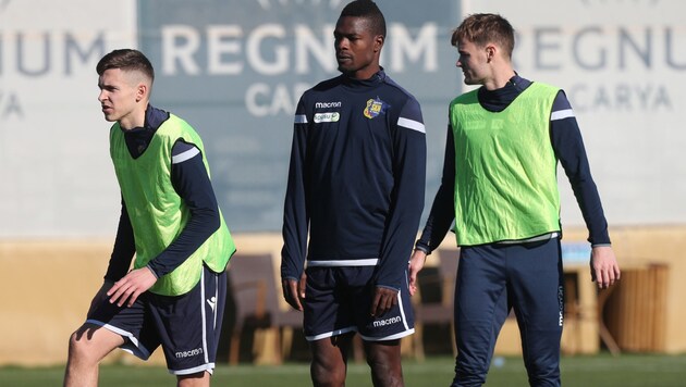 Sandro Ingolitsch, Cory Burke und Stefan Stangl (Bild: GEPA)