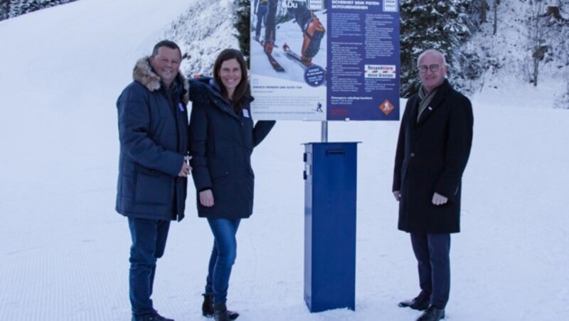 An den vier Tourenrouten wurden Spendenboxen aufgestellt. (Bild: Snow Space Salzburg)