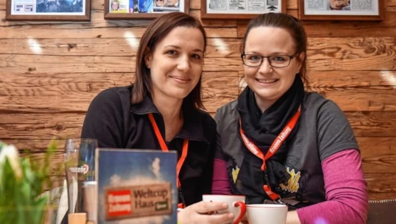 Doris (rechts) und Marlene Knebelreiter. (Bild: Markus Wenzel)