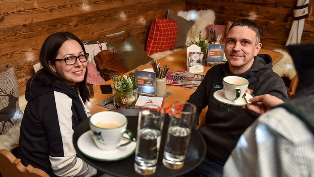 Ihr Frühstück genossen haben die Tiroler Bianca und Wolfgang Köll. (Bild: Wenzel Markus)