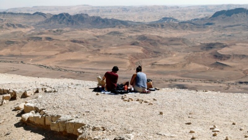 Die Negev-Wüste nimmt etwa 60 Prozent des israelischen Territoriums ein. Es leben aber nur zehn Prozent der Bevölkerung dort. (Bild: APA/AFP/THOMAS COEX)
