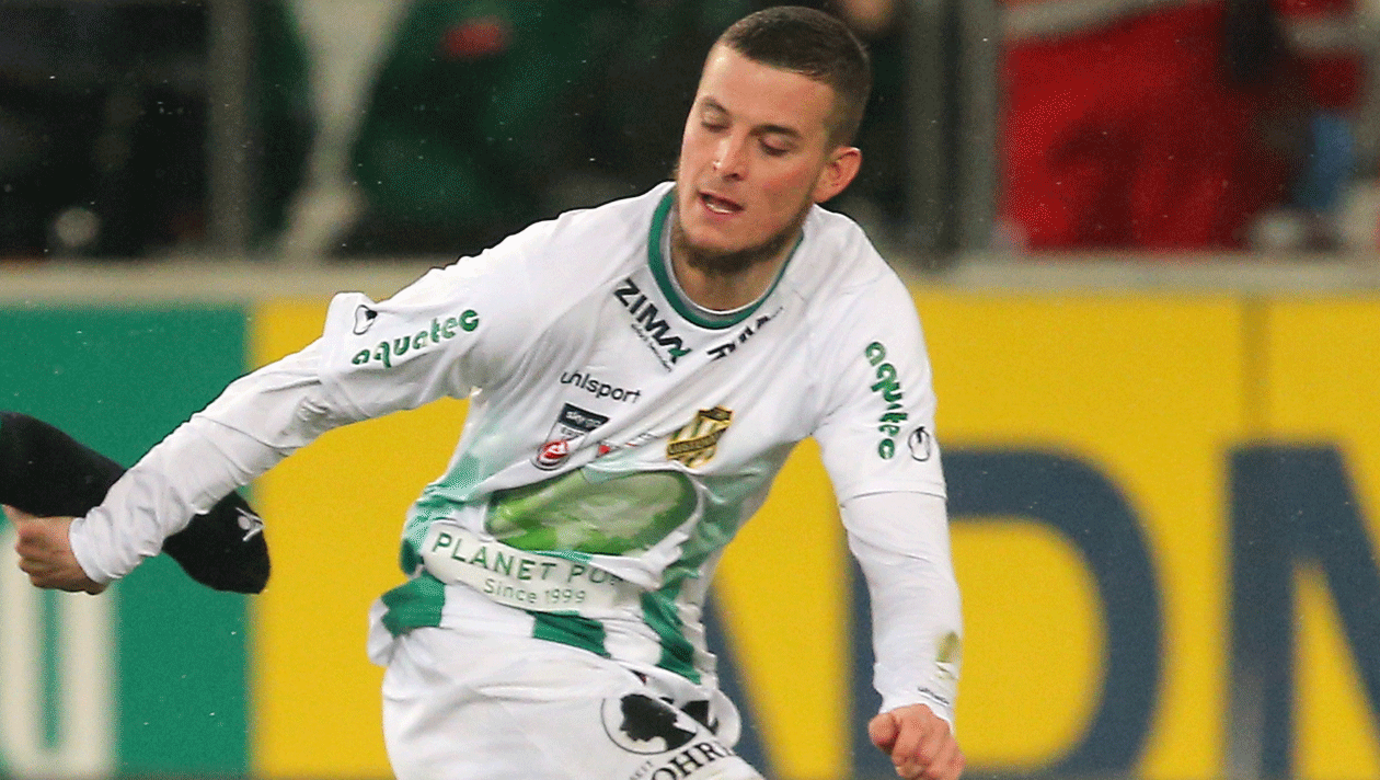Christopher Drazan hat bereits „Ländle“-Erfahrung, war eine Saison für FC Dornbirn-Lokalrivalen Austria Lustenau auf Torjagd. (Bild: GEPA)