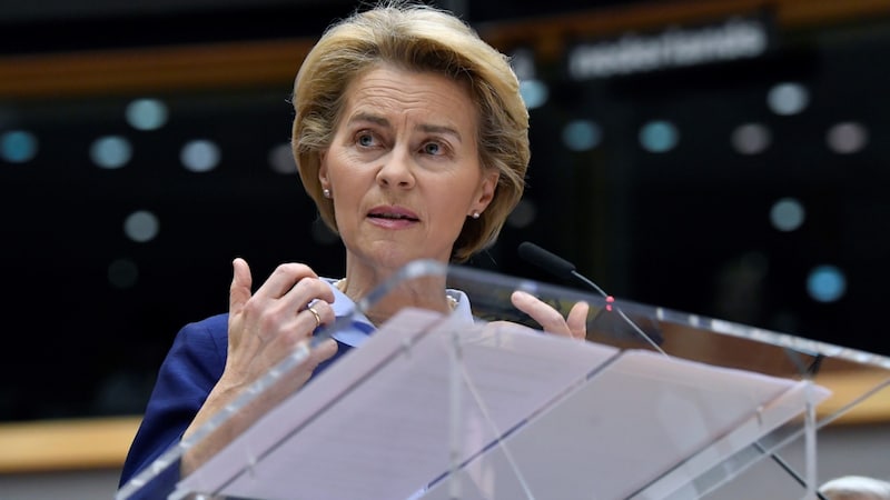 The EU Commission under President Ursula von der Leyen draws up an annual report on the state of the judiciary in all EU states. (Bild: AFP)