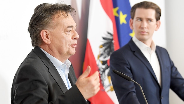 Für die Grünen läuft es derzeit richtig gut: Im Vertrauensindex liegt Werner Kogler jetzt gleichauf mit Sebastian Kurz. (Bild: APA/Roland Schlager)