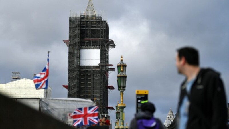 Big Ben gibt derzeit ein trauriges Bild ab. (Bild: APA/AFP/DANIEL LEAL-OLIVAS)