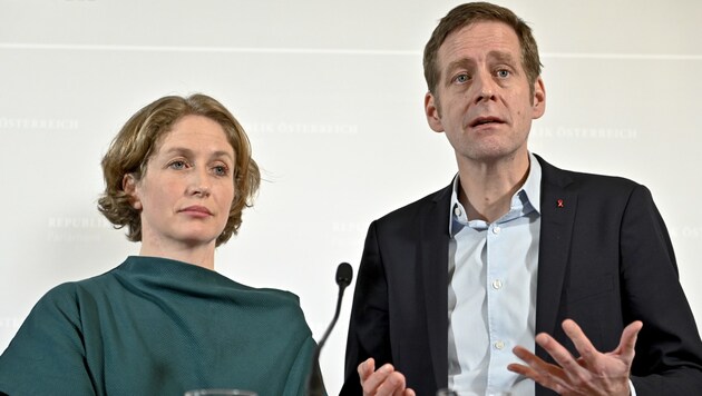 Stephanie Krisper (NEOS) und Jan Krainer (SPÖ) (Bild: APA/HERBERT NEUBAUER)