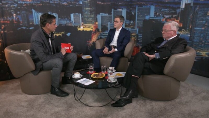 Lukas Wank und Kurt Seinitz zu Gast bei Gerhard Koller (Bild: krone.tv)