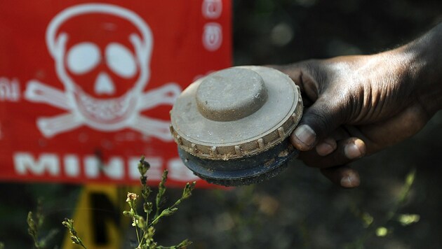 Immer noch kommen jedes Jahr Tausende Menschen durch Landminen ums Leben. (Bild: AFP)