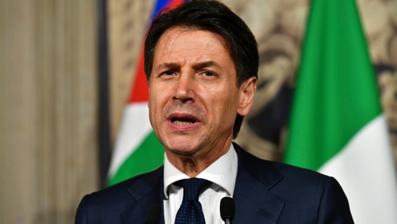 Italiens Premier Giuseppe Conte informierte über seine Rücktrittspläne. (Bild: AFP)