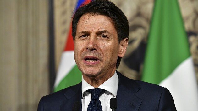 Italiens Premier Giuseppe Conte informierte über seine Rücktrittspläne. (Bild: AFP)