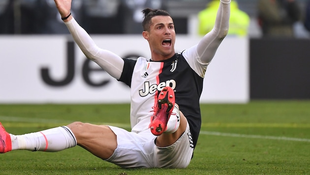 Auch Cristiano Ronaldo wartet schon sehnsüchtigst auf einen Restart des italienischen Fußballs ... (Bild: AFP)
