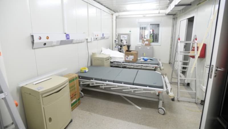 Eines der Krankenzimmer (Bild: Chinatopix)