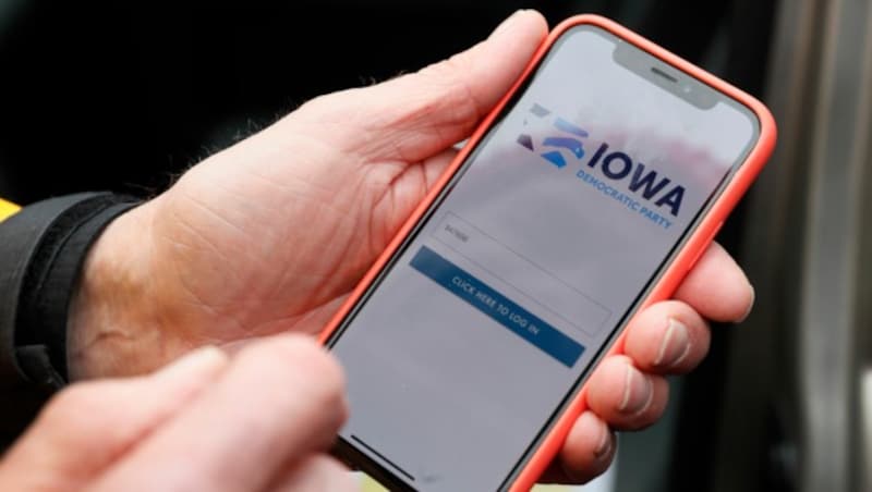 Eine nicht richtig funktionierende Handy-App sorgte für das Chaos in Iowa. (Bild: AP)