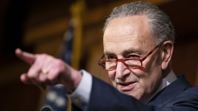 Der Minderheitenführer der Demokraten im US-Senat, Chuck Schumer (Bild: AFP)