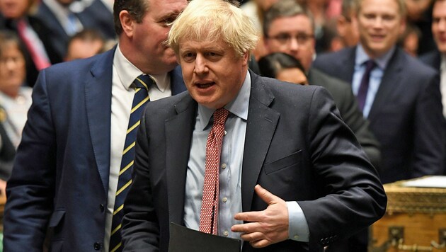 Premierminister Boris Johnson sieht sich mit einer Milliarden-Nachzahlung an die EU konfrontiert. (Bild: APA/UK PARLIAMENT/AFP/JESSICA TAYLOR)