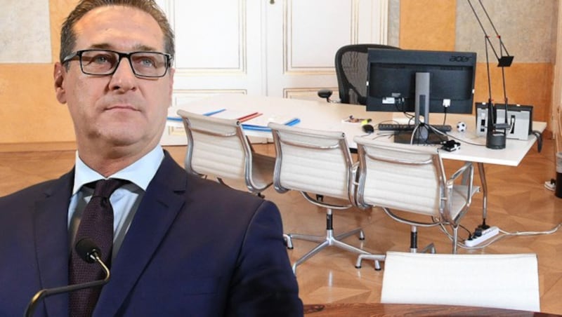 Der ehemalige Vizekanzler Heinz-Christian Strache gilt als zentrale Person in der sogenannten Ibiza-Affäre. (Bild: APA/Helmut Fohringer, Andi Schiel, krone.at-Grafik)