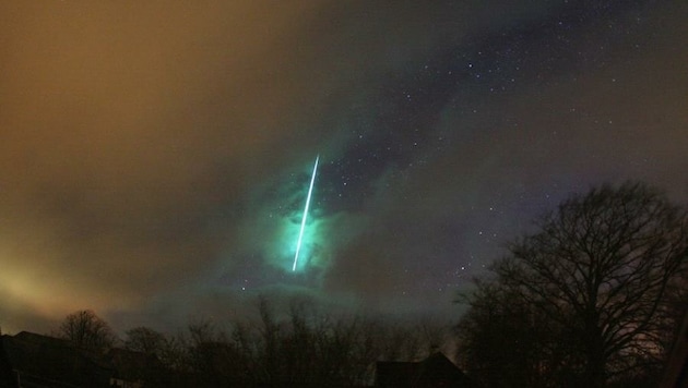 Etwa diese Farbe soll der Meteor vom Freitag gehabt haben. (Bild: AKM)