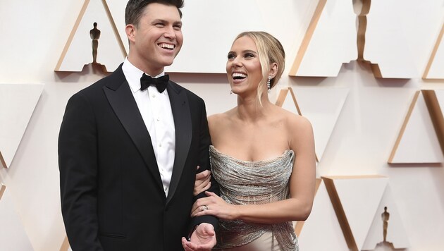 Scarlett Johansson brachte ihren Verlobten Colin Jost mit auf den roten Teppich. (Bild: 2020 Invision)