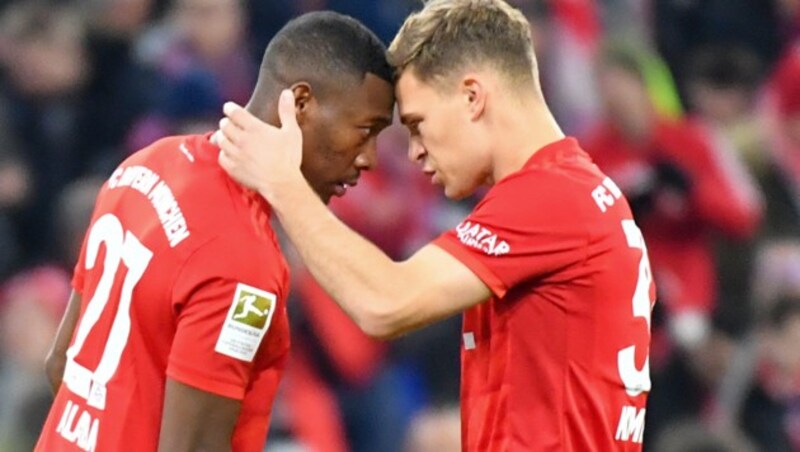 Kimmich (re.) mit David Alaba (Bild: GEPA )