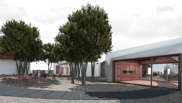 So soll der Innenhof des Museums nach den Plänen der Architekten von WG3 aussehen. (Bild: studio WG3)