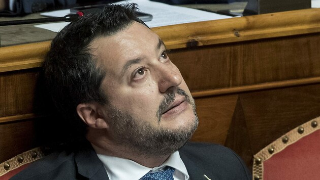 Matteo Salvini war im September 2019 mit seiner Partei aus der Regierung in Rom ausgeschieden. (Bild: AP)
