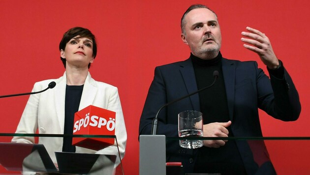 SPÖ-Chefin Pamela Rendi-Wagner und der burgenländische Landeshauptmann Hans Peter Doskozil (SPÖ) (Bild: APA/HELMUT FOHRINGER)