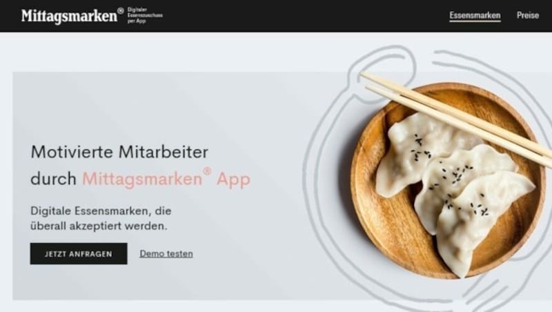 Zu Mittag herrscht in den Kantinen und Restaurants Hochbetrieb: Berger und Schober bieten nun Essensmarken in digitalisierter Form an. (Bild: mittagsmarken.com)