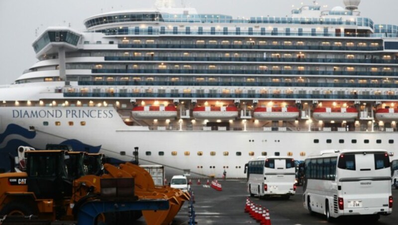 Auf der Diamond Princess befindet sich die größte Gruppe an Coronavirus-Patienten außerhalb Chinas. (Bild: APA/AFP/Behrouz MEHRI)